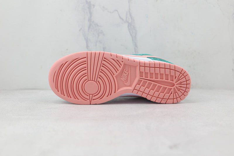Nike Dunk Low Snakeskin Washed Teal Bleached Coral