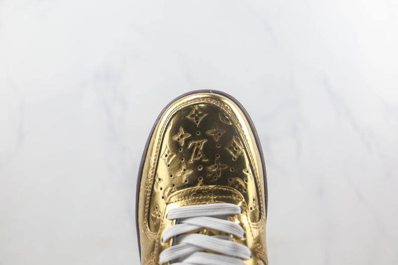 Louis Vuitton Nike Air Force 1 Low By Virgil Abloh Metallic Gold