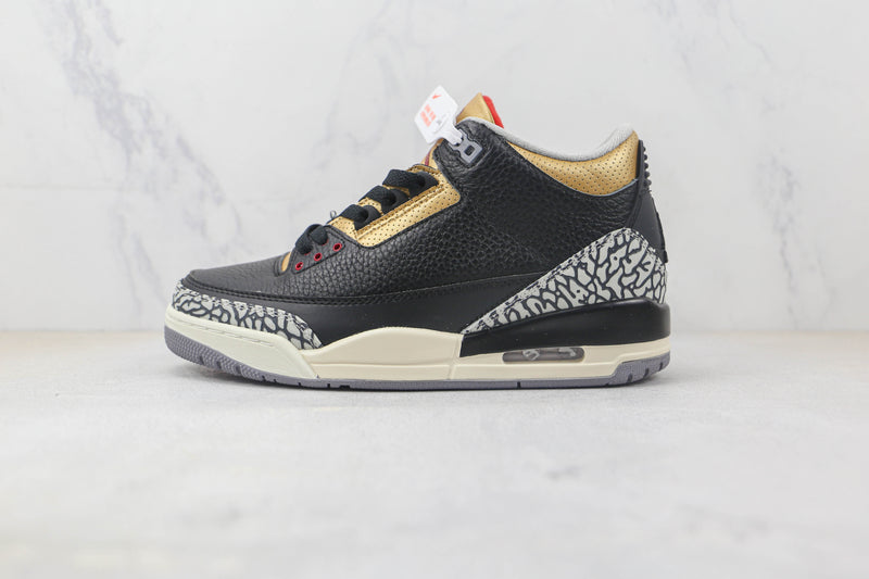 Jordan 3 Retro Black Cement Gold