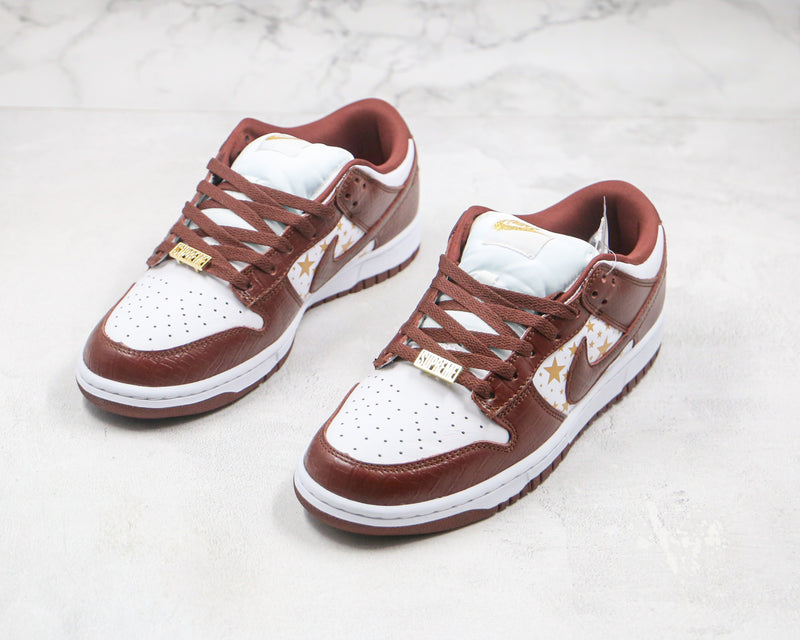 Nike SB Dunk Low Supreme Stars Barkroot Brown
