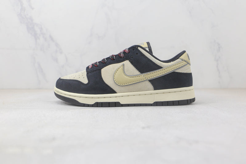 Nike Dunk Low LX Black Suede Team Gold