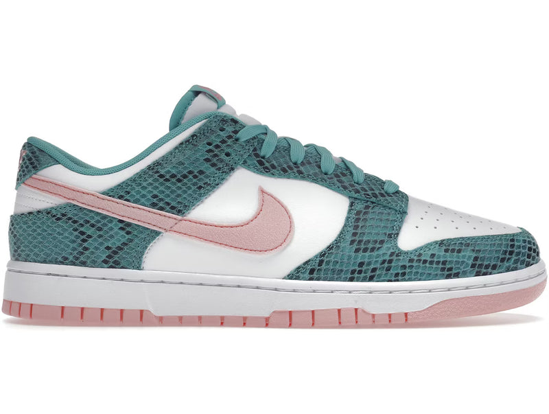 Nike Dunk Low Snakeskin Washed Teal Bleached Coral