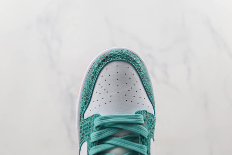Nike Dunk Low Snakeskin Washed Teal Bleached Coral