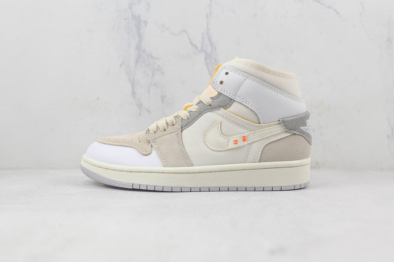 Jordan 1 Mid SE Craft Inside Out White Grey